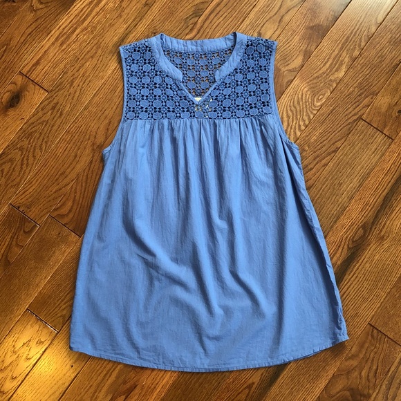 G.H. Bass & Co. Tops - G.H. Bass & Co. M periwinkle tank top